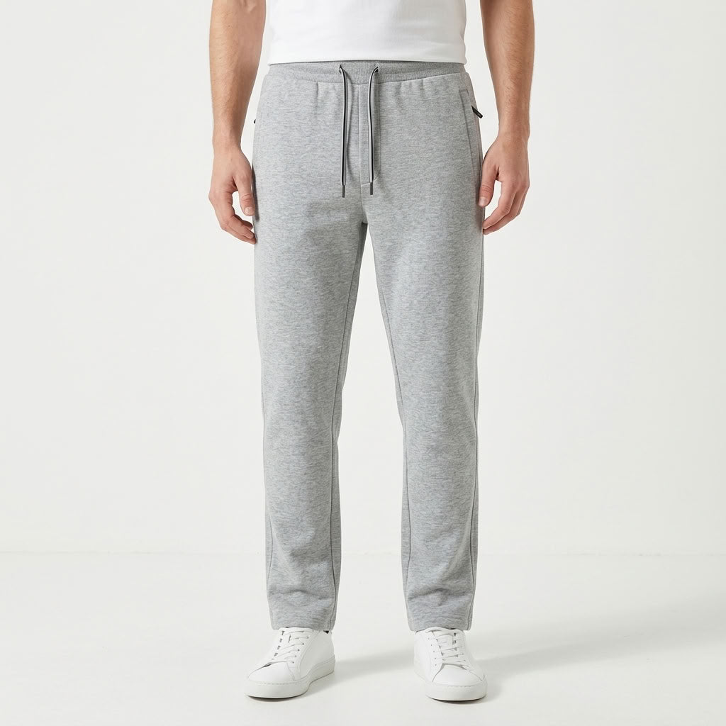 Fleece Lined Straight Leg Sweatpants For Men