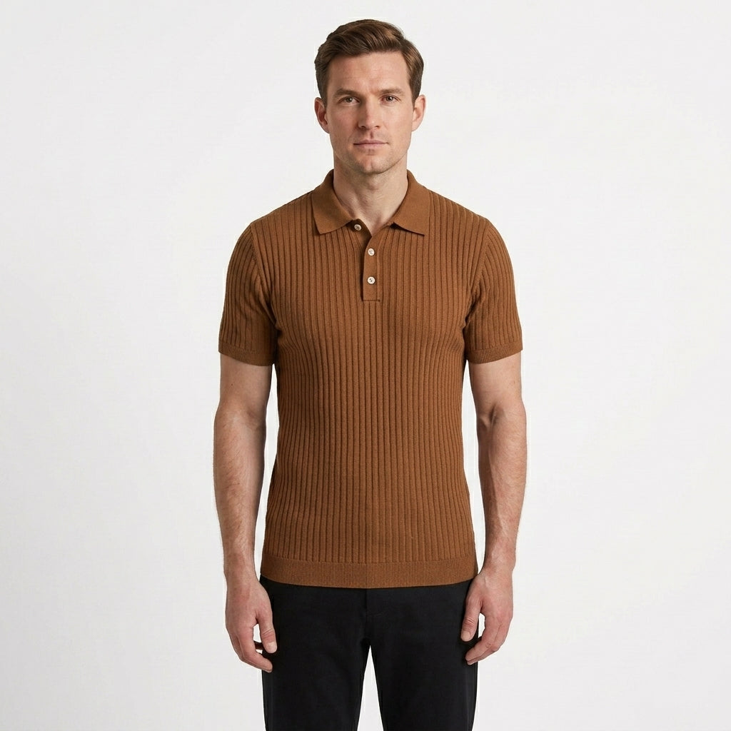 Tailored Striped Polo Shirt For Men