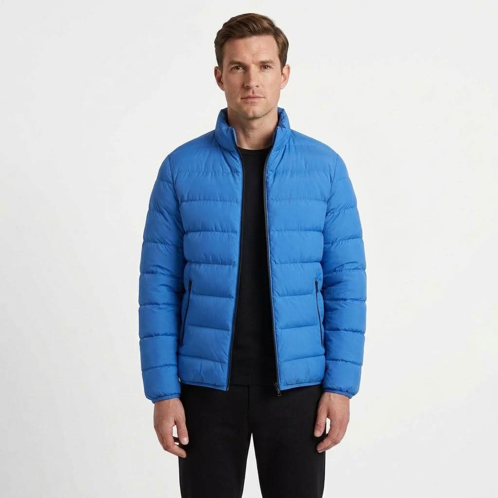 Thickened Stand Collar Winter Jacket For Men
