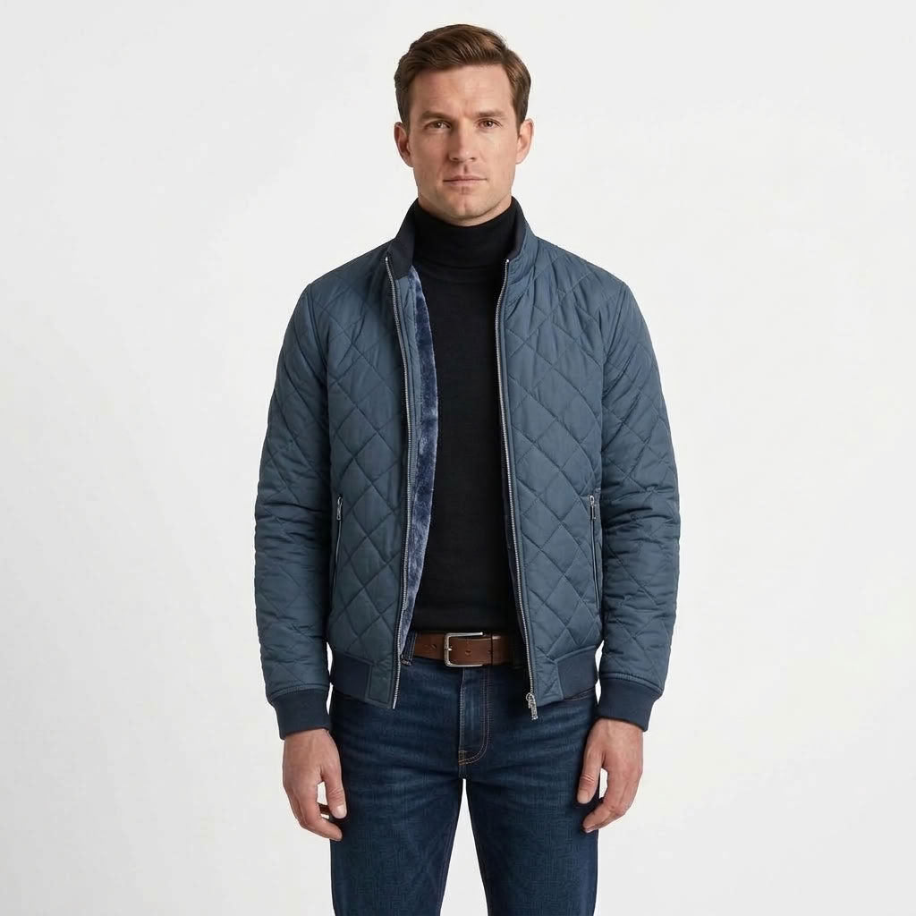 Tailored Quilted Evening Jacket For Men