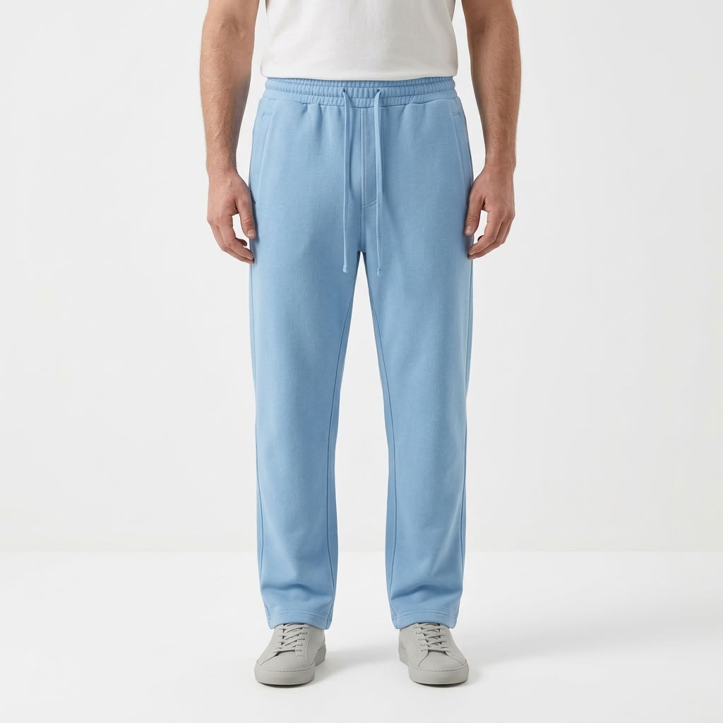 Fleece Lined Straight Leg Sweatpants For Men