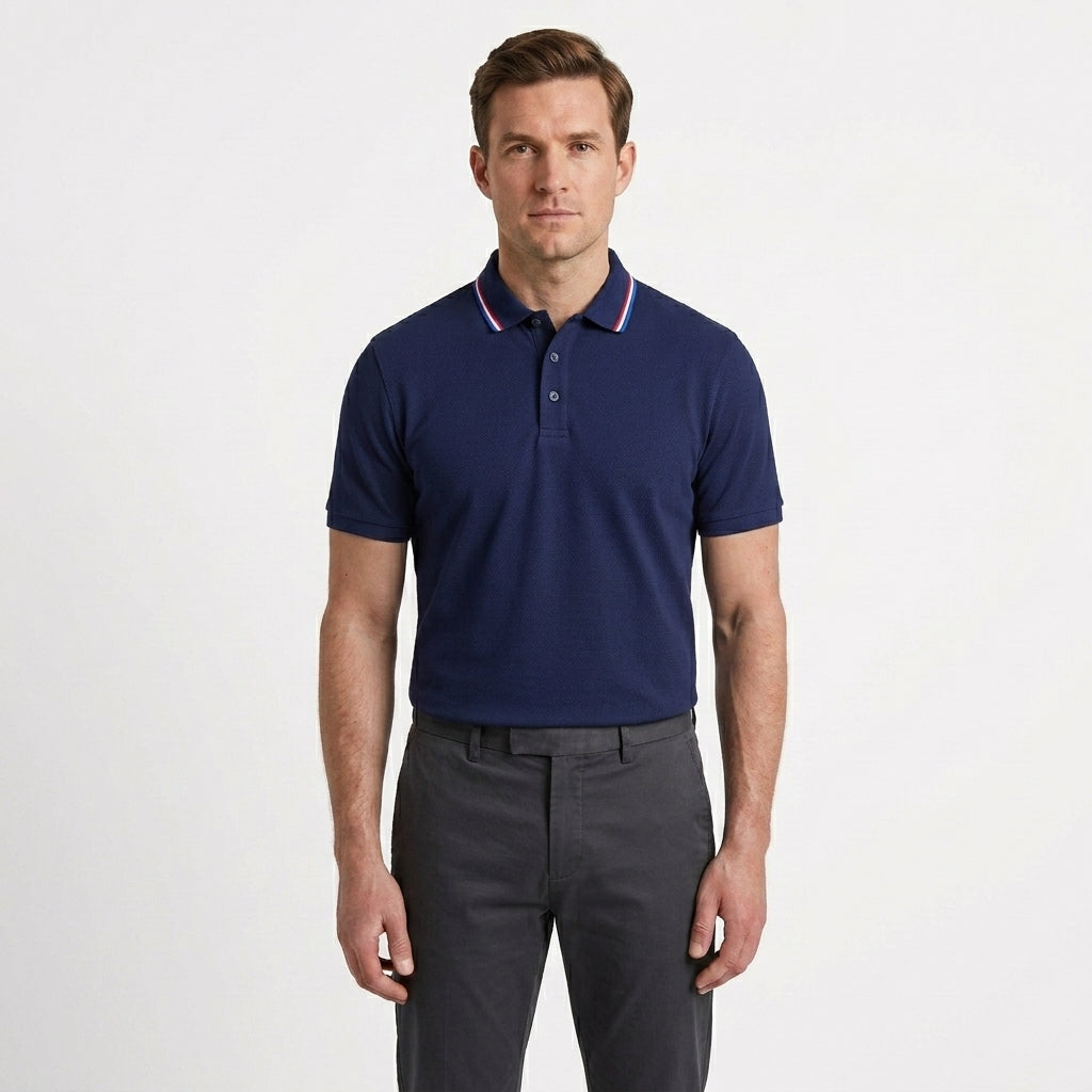 Tailored Lightweight Summer Polo Shirt For Men