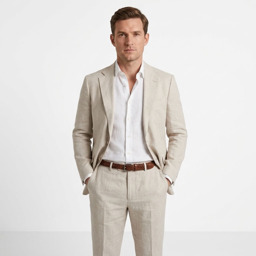 Lightweight Tailored Summer Blazer For Men