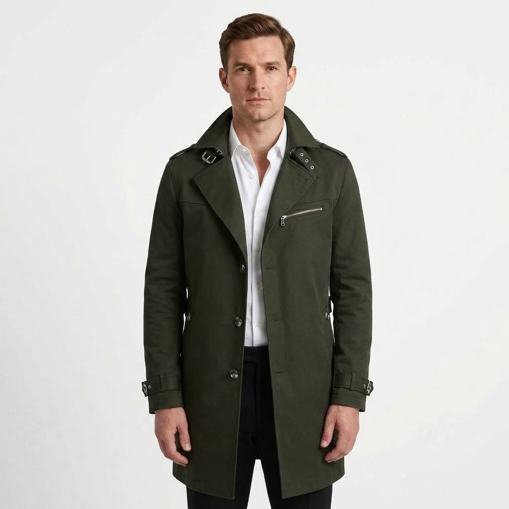 Tailored Trench Coat For Men