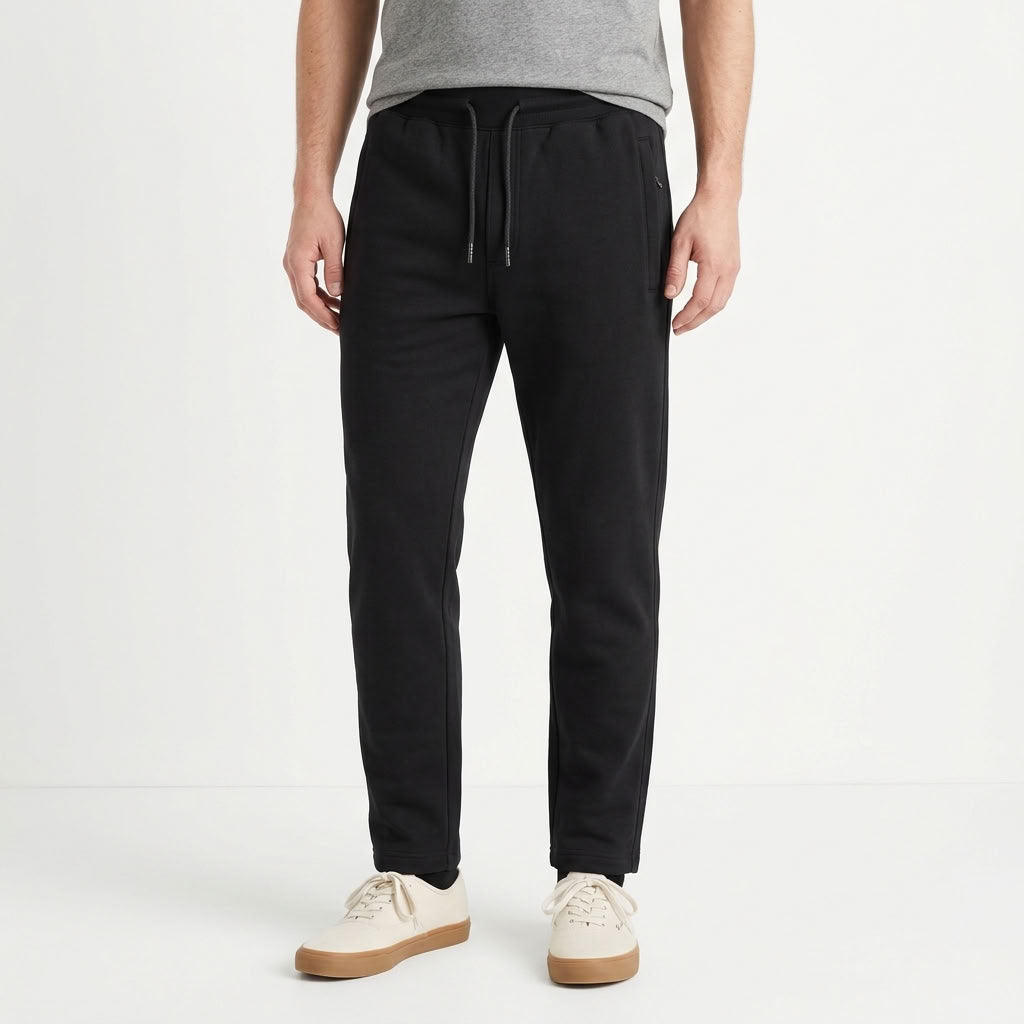 Fleece Lined Straight Leg Sweatpants For Men