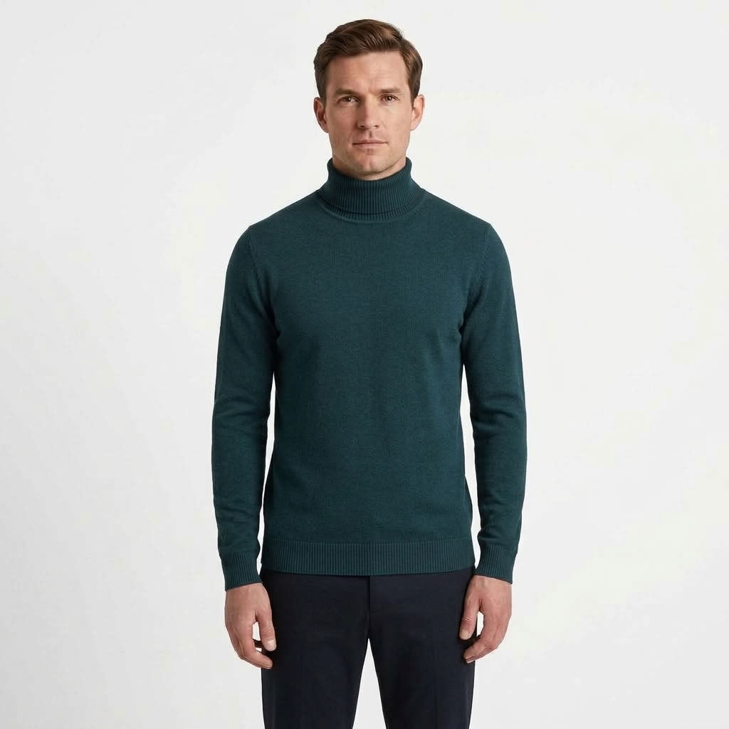 Classic Turtleneck Knitted Sweater For Men