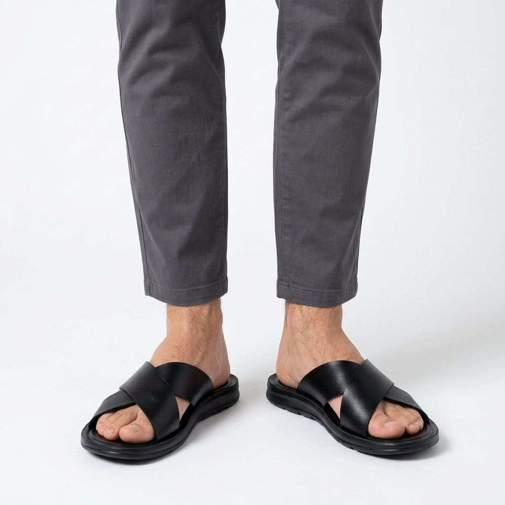 Premium Leather Casual Sandals For Men