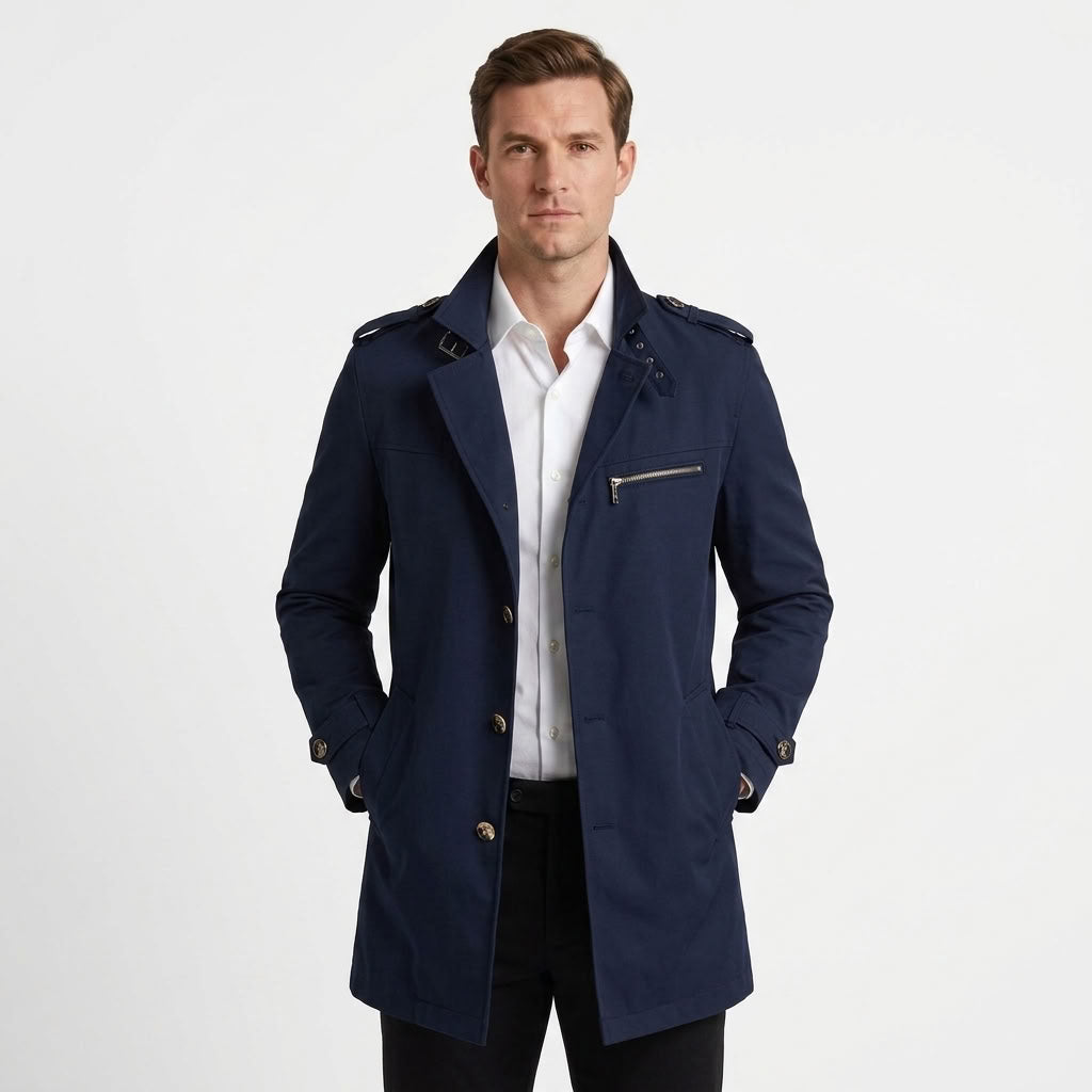 Tailored Trench Coat For Men