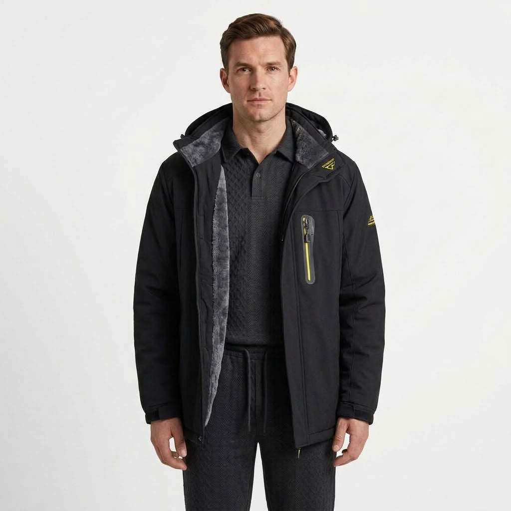 Tailored Weatherproof Hooded Jacket For Men