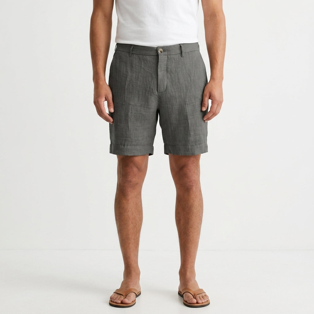 Tailored Linen Summer Shorts For Men