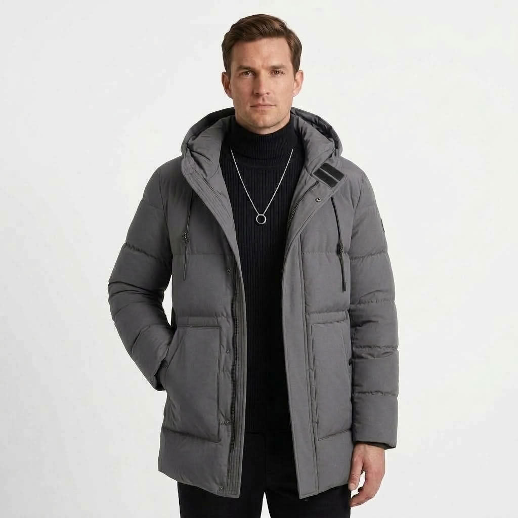 Longline Tailored Winter Jacket For Men