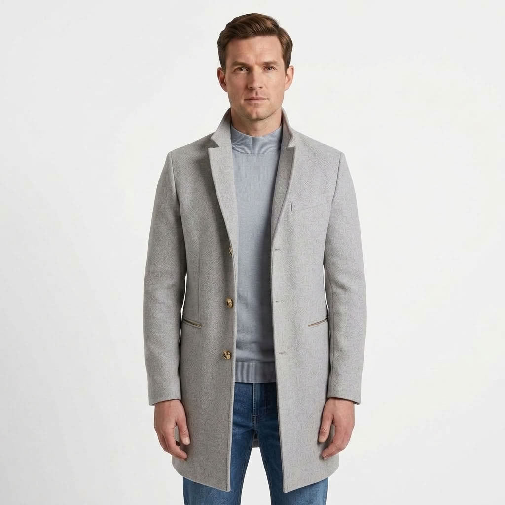 Tailored Formal Overcoat For Men