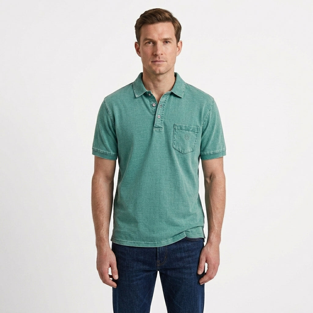 Tailored Vintage Style Polo Shirt For Men