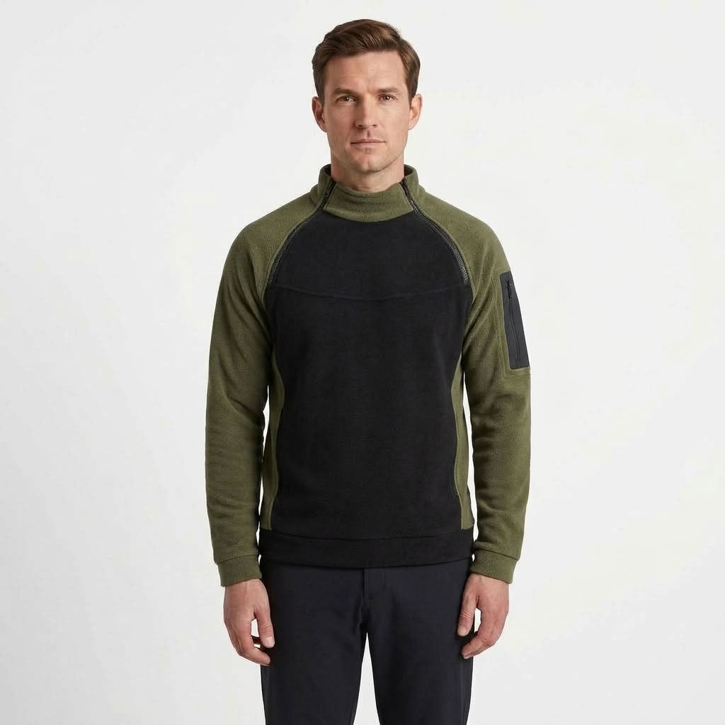 Loose Collar Outdoor Sweater For Men