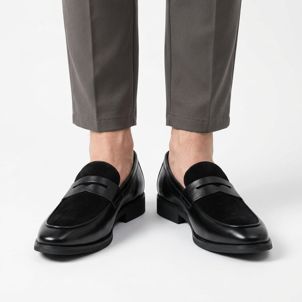Classic Leather Penny Loafers For Men