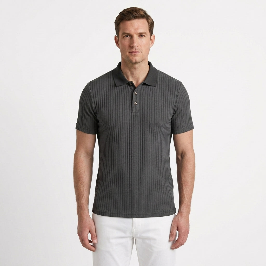 Tailored Striped Polo Shirt For Men