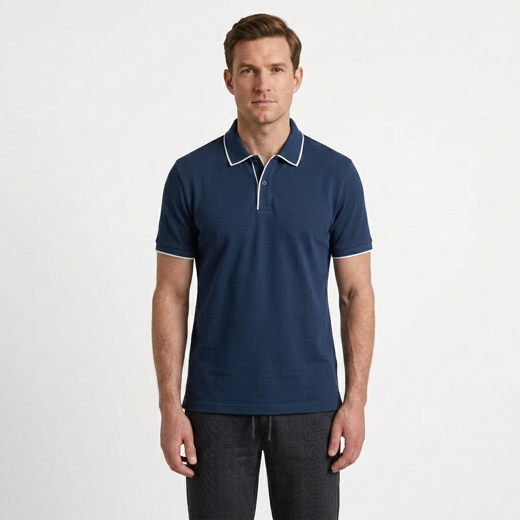 Classic Cotton Polo Shirt For Men
