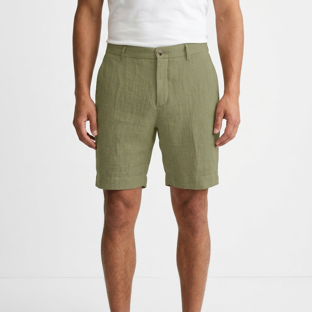 Tailored Linen Summer Shorts For Men