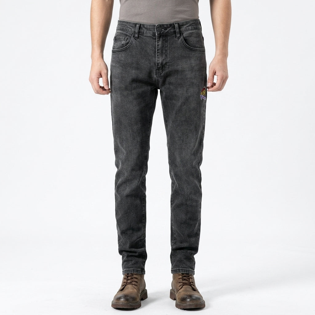 Streamlined Five Pocket Jeans For Men