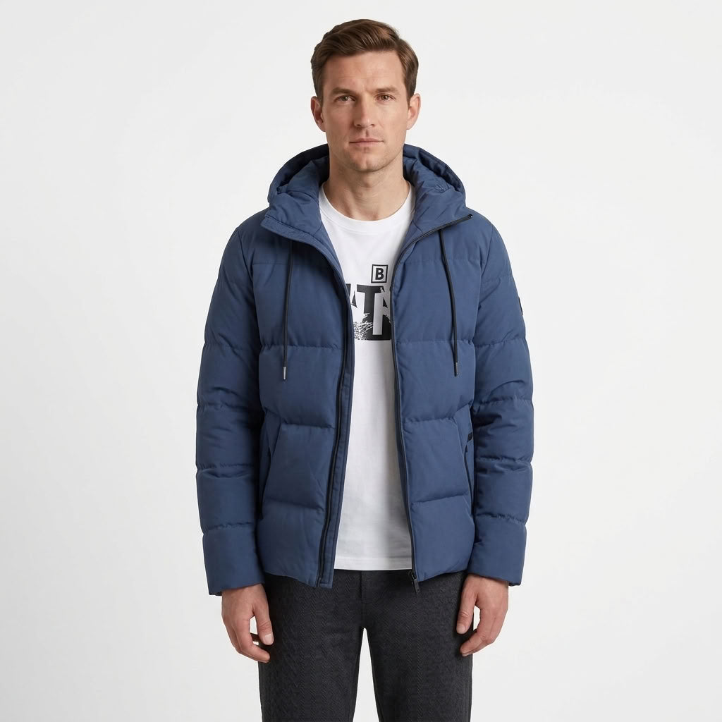 Short Hooded Winter Jacket For Men