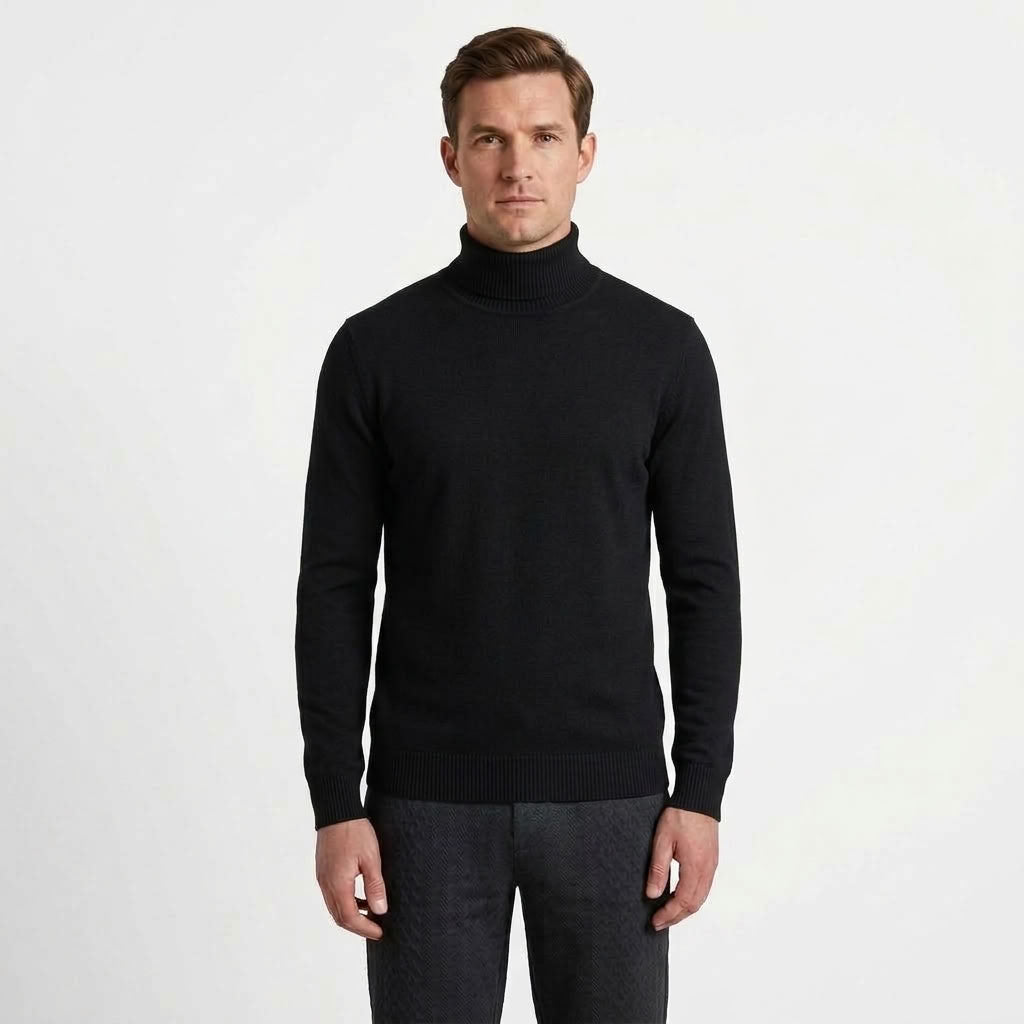 Classic Turtleneck Knitted Sweater For Men