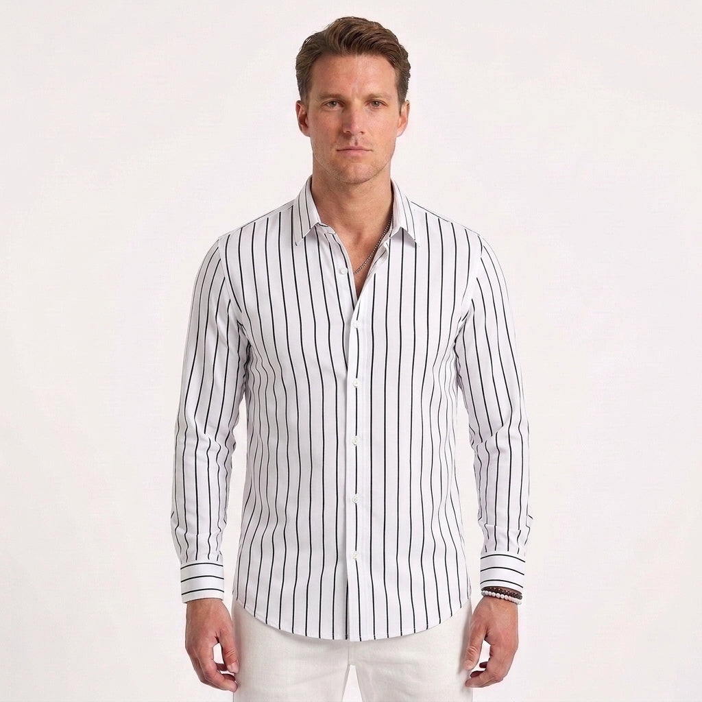 Striped Summer Cotton Shirt For Men