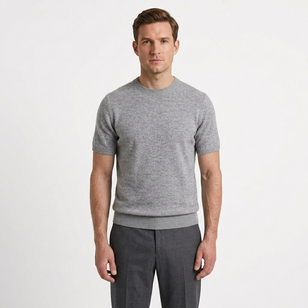 Tailored Merino Wool T-Shirt For Men