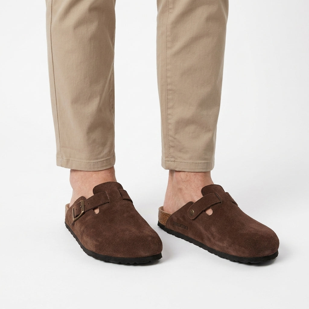 Oxford Inspired Suede Clogs For Men