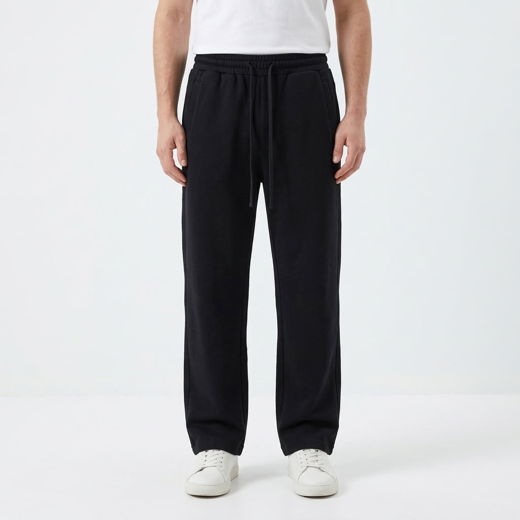 Fleece Lined Straight Leg Sweatpants For Men