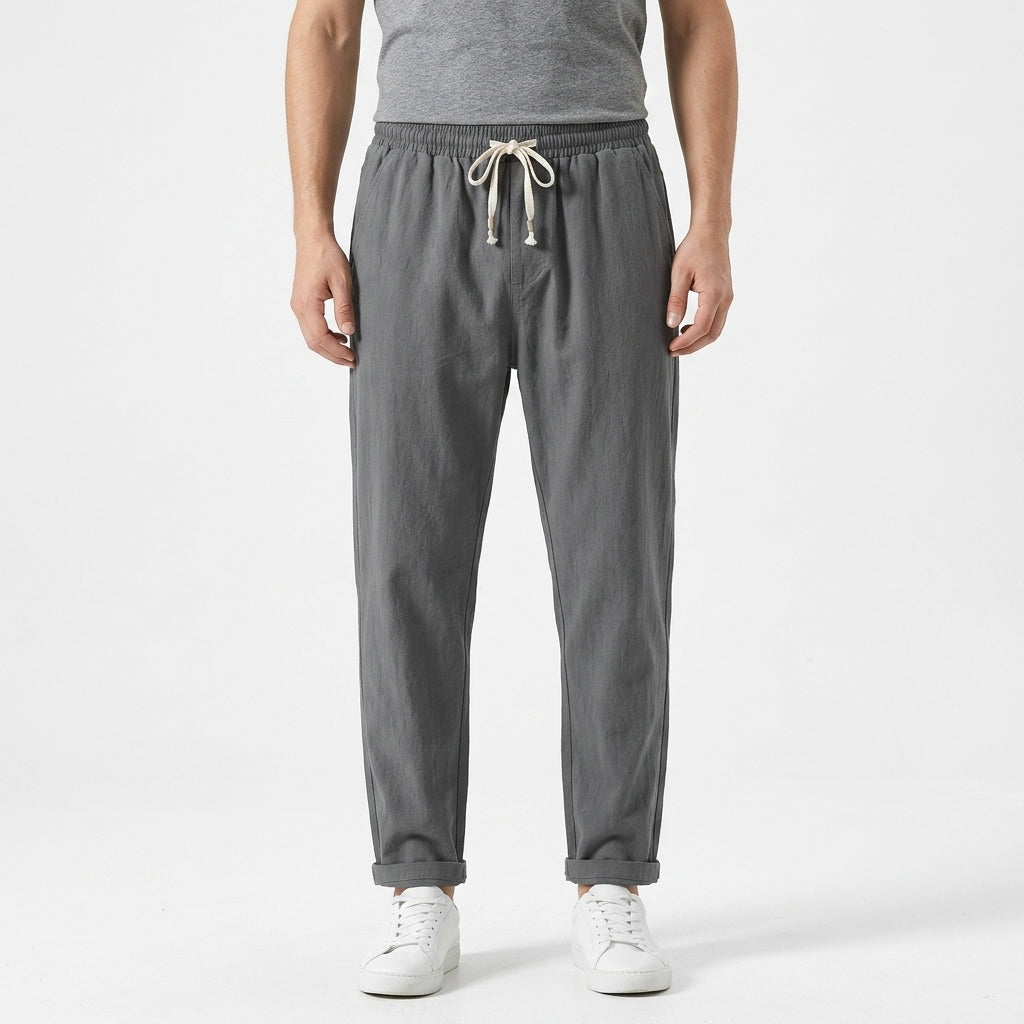 Tailored Linen Summer Trousers For Men