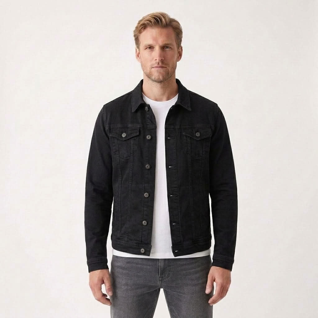 Tailored Street Denim Jacket For Men