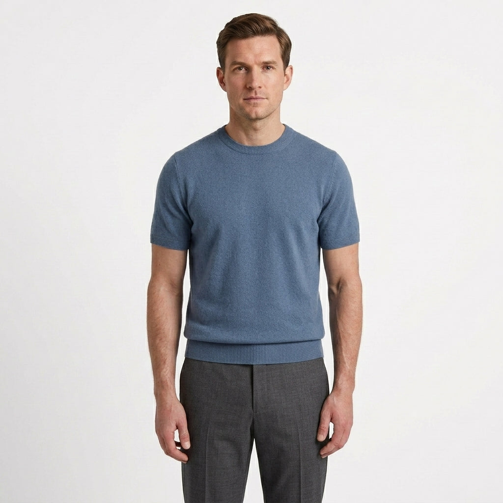 Tailored Merino Wool T-Shirt For Men