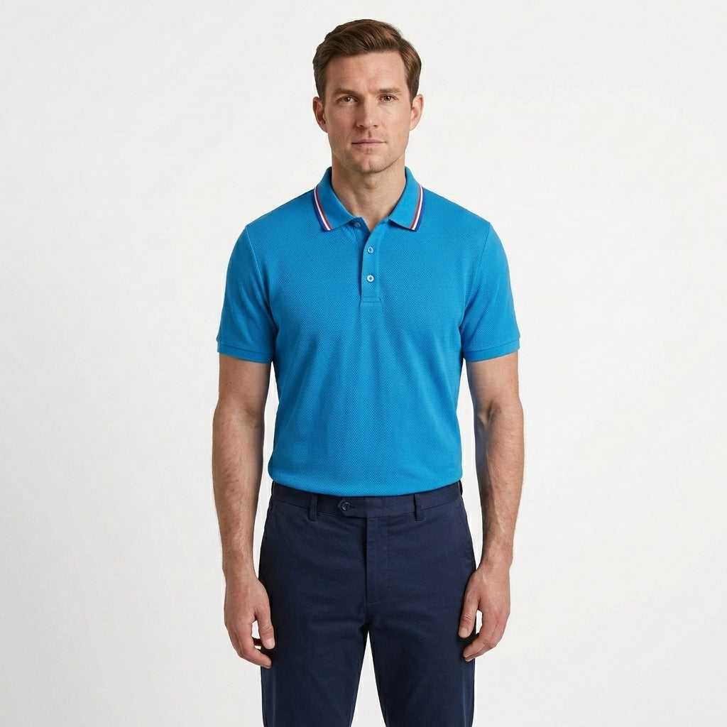 Tailored Lightweight Summer Polo Shirt For Men