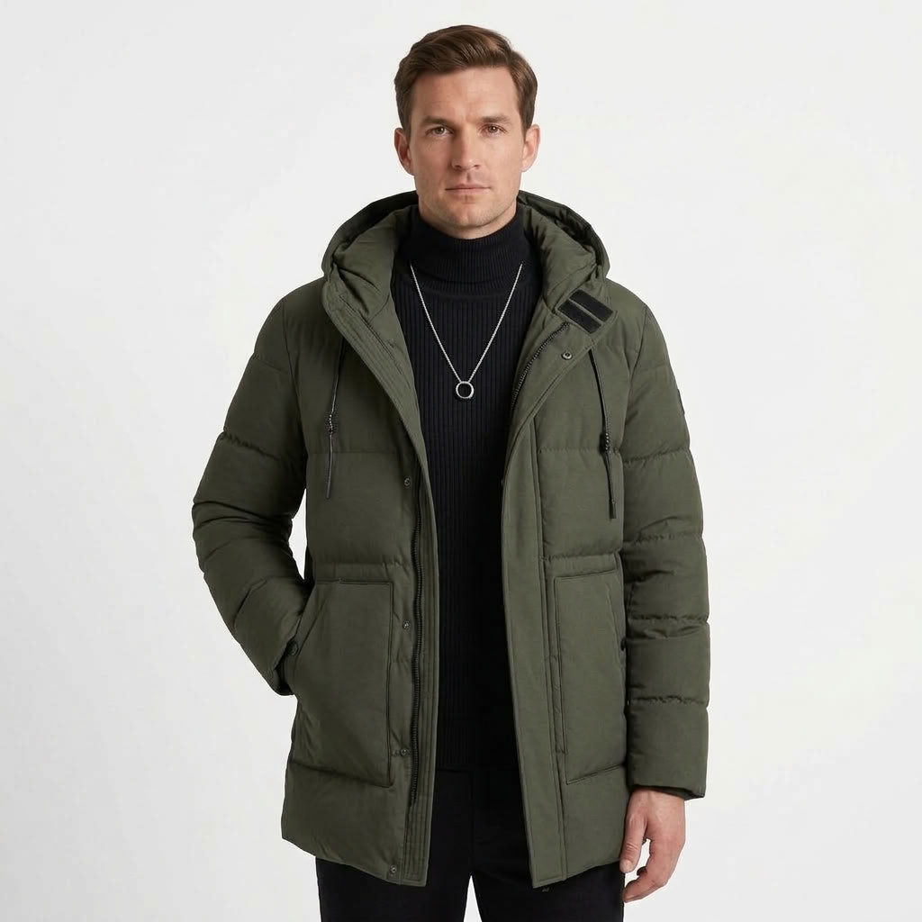 Longline Tailored Winter Jacket For Men