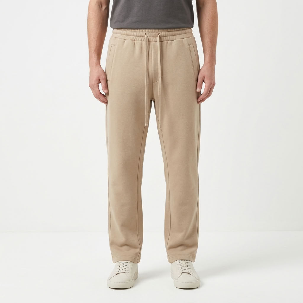 Fleece Lined Straight Leg Sweatpants For Men