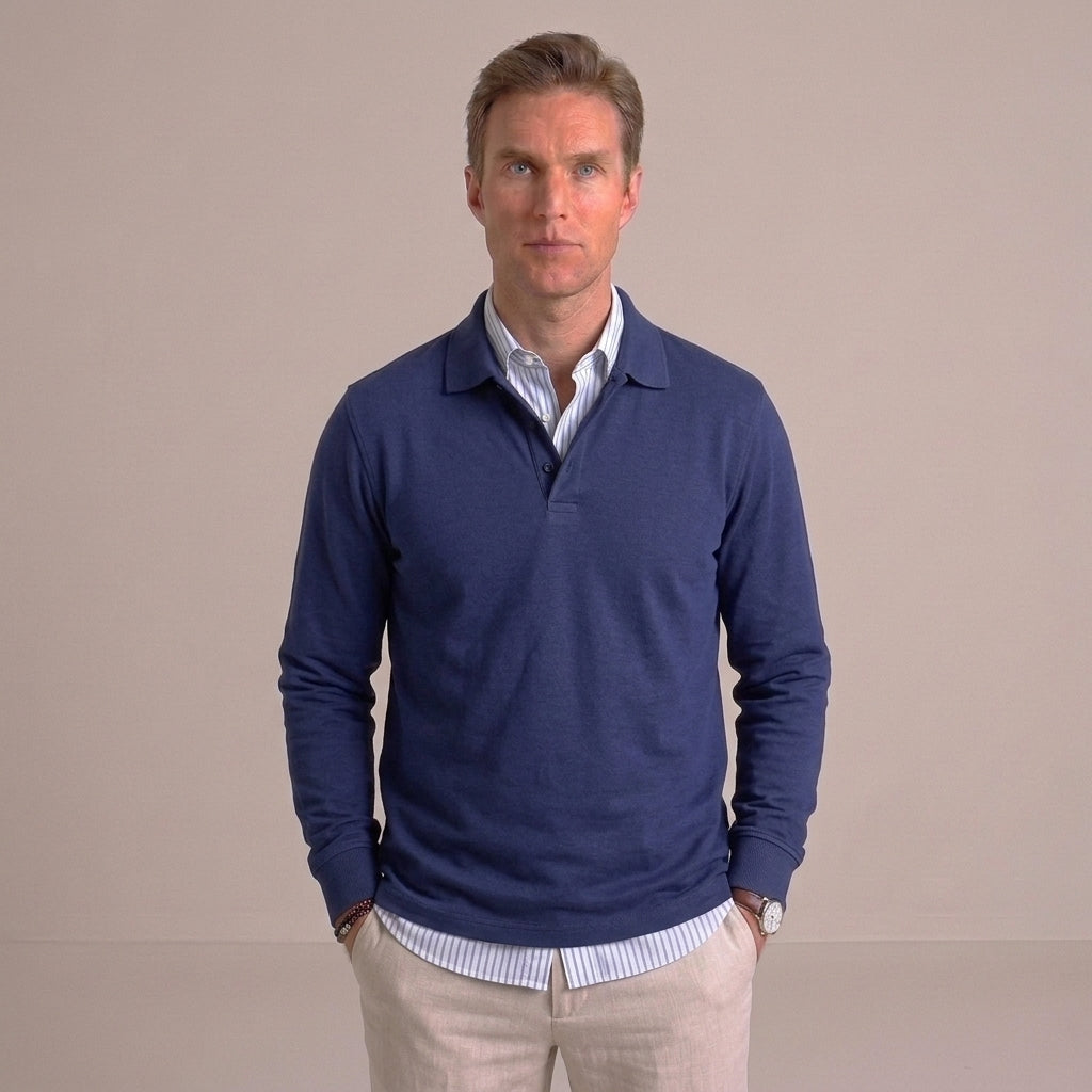 Classic Polo Sweater For Men