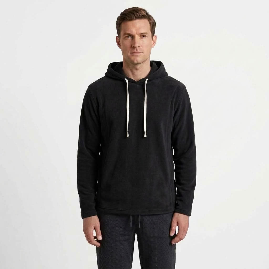 Half-Zip Stand Collar Fleece Top For Men