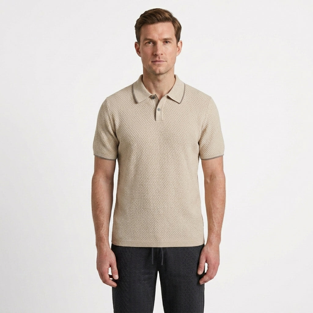 Tailored Cashmere Polo Shirt For Men