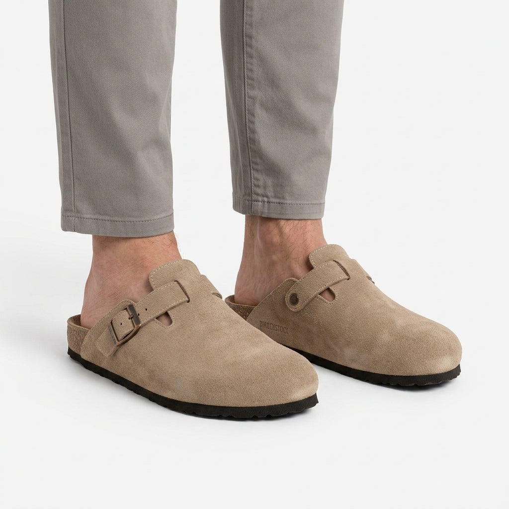 Oxford Inspired Suede Clogs For Men