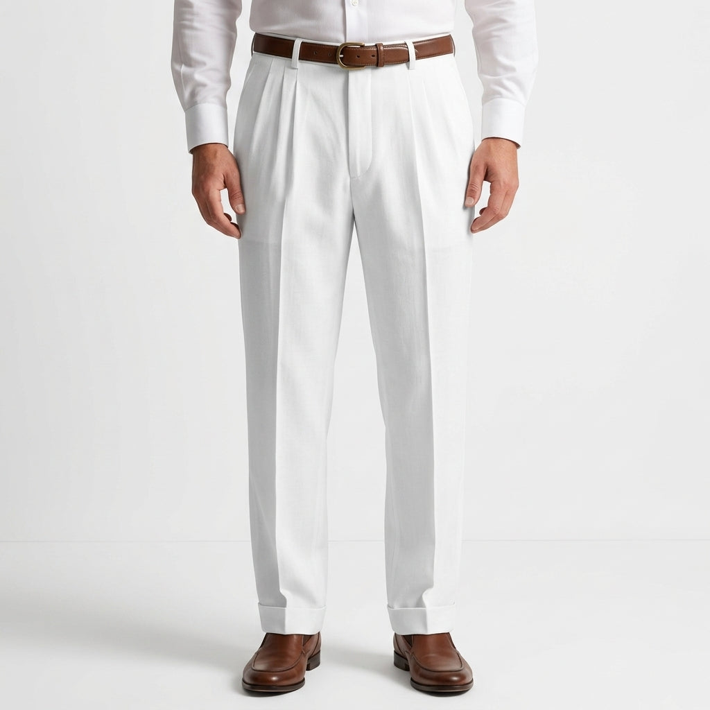 Elegant Tailored Linen Pants For Men
