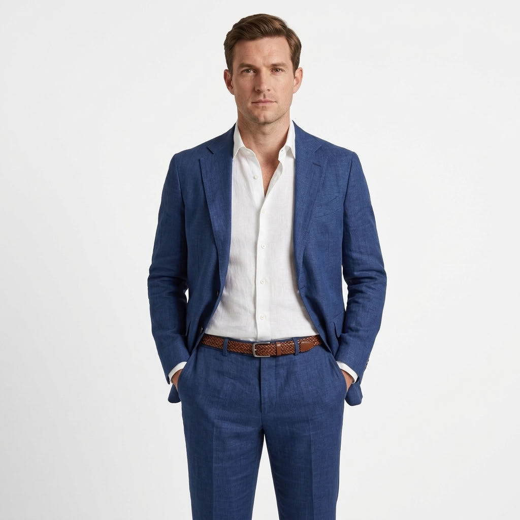 Lightweight Tailored Summer Blazer For Men