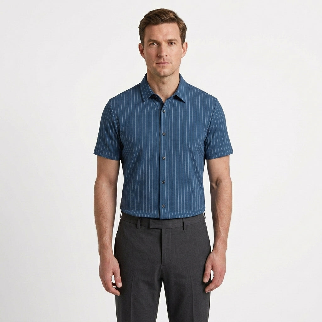 Tailored Striped Polo Shirt For Men
