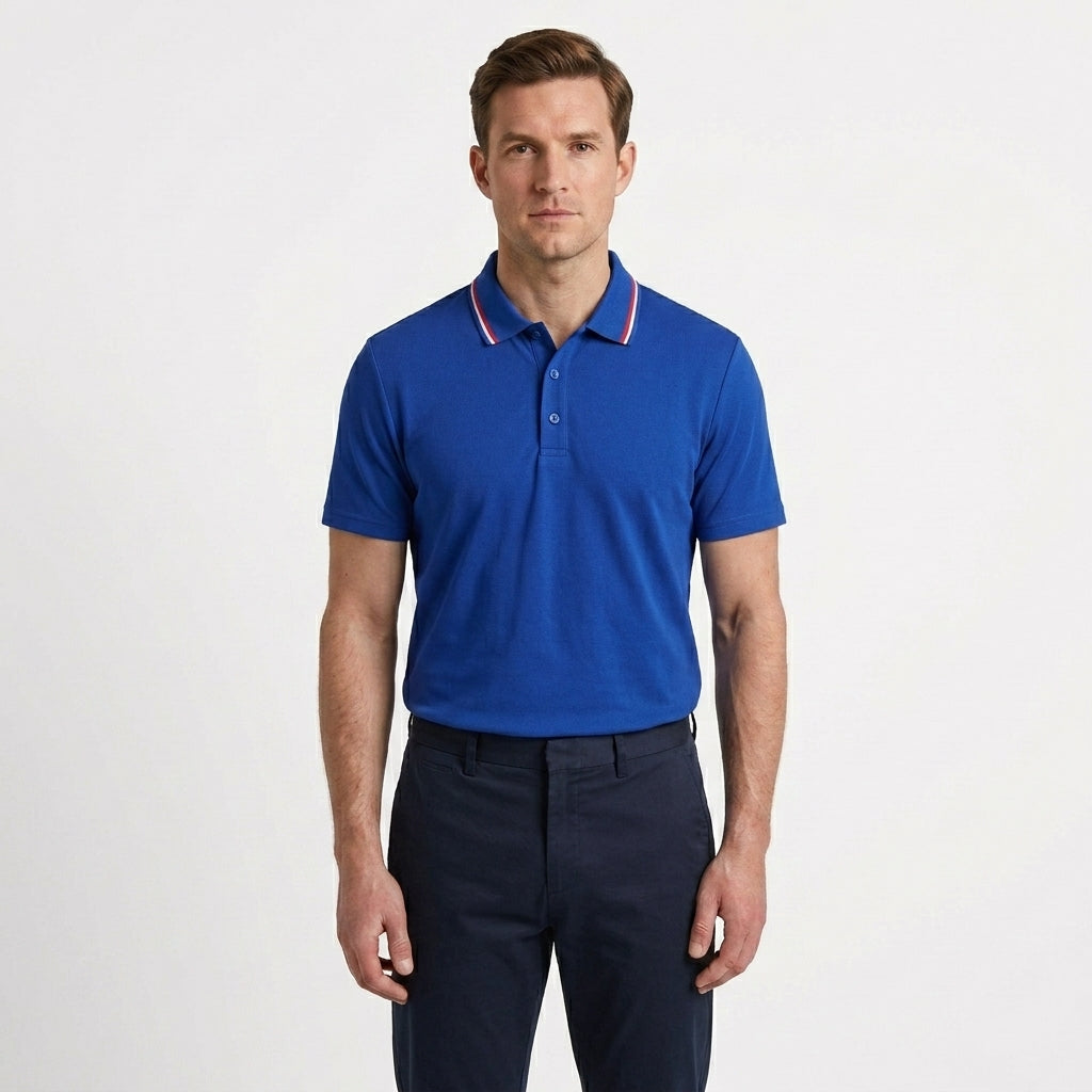 Tailored Lightweight Summer Polo Shirt For Men