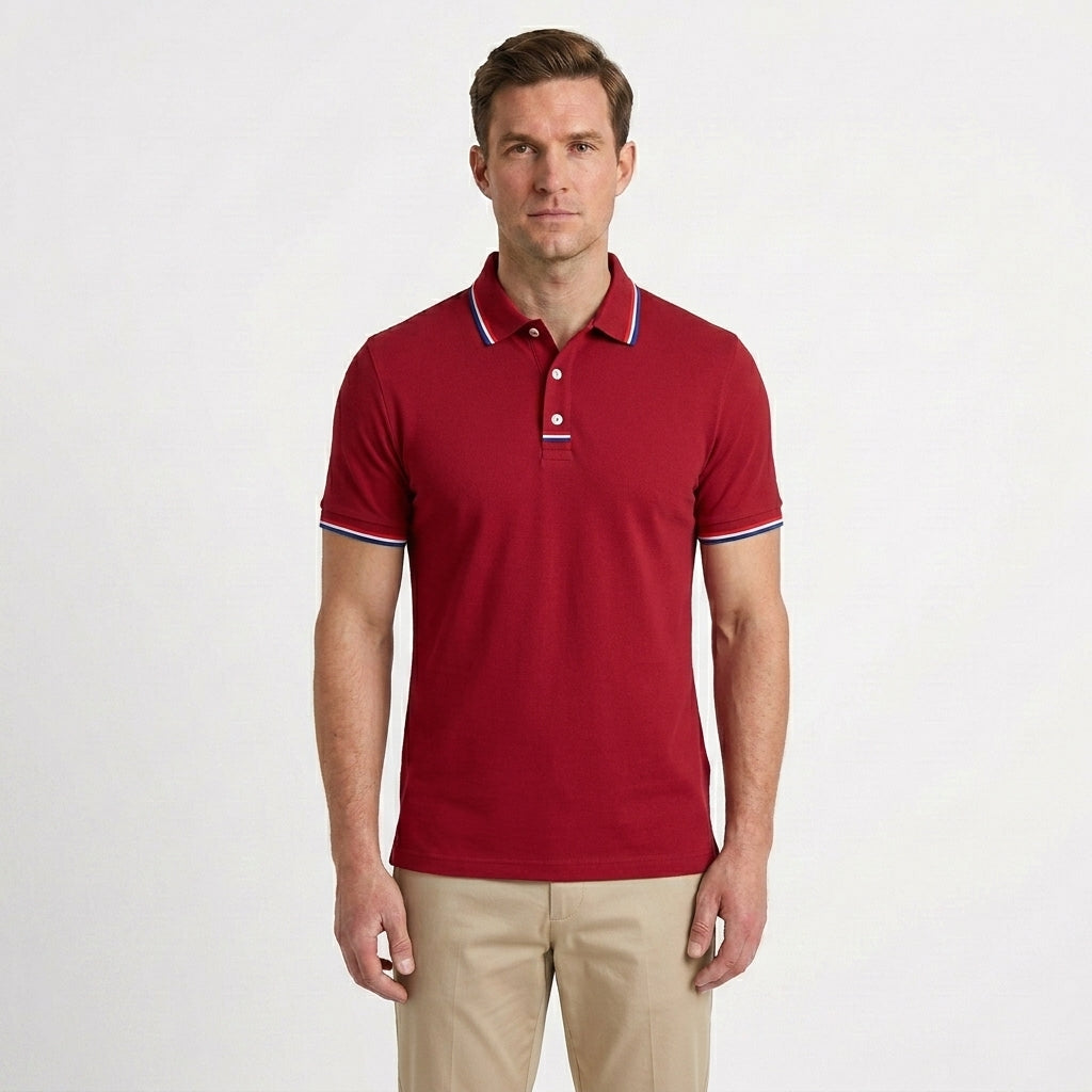 Modern Tailored Casual Polo Shirt For Men