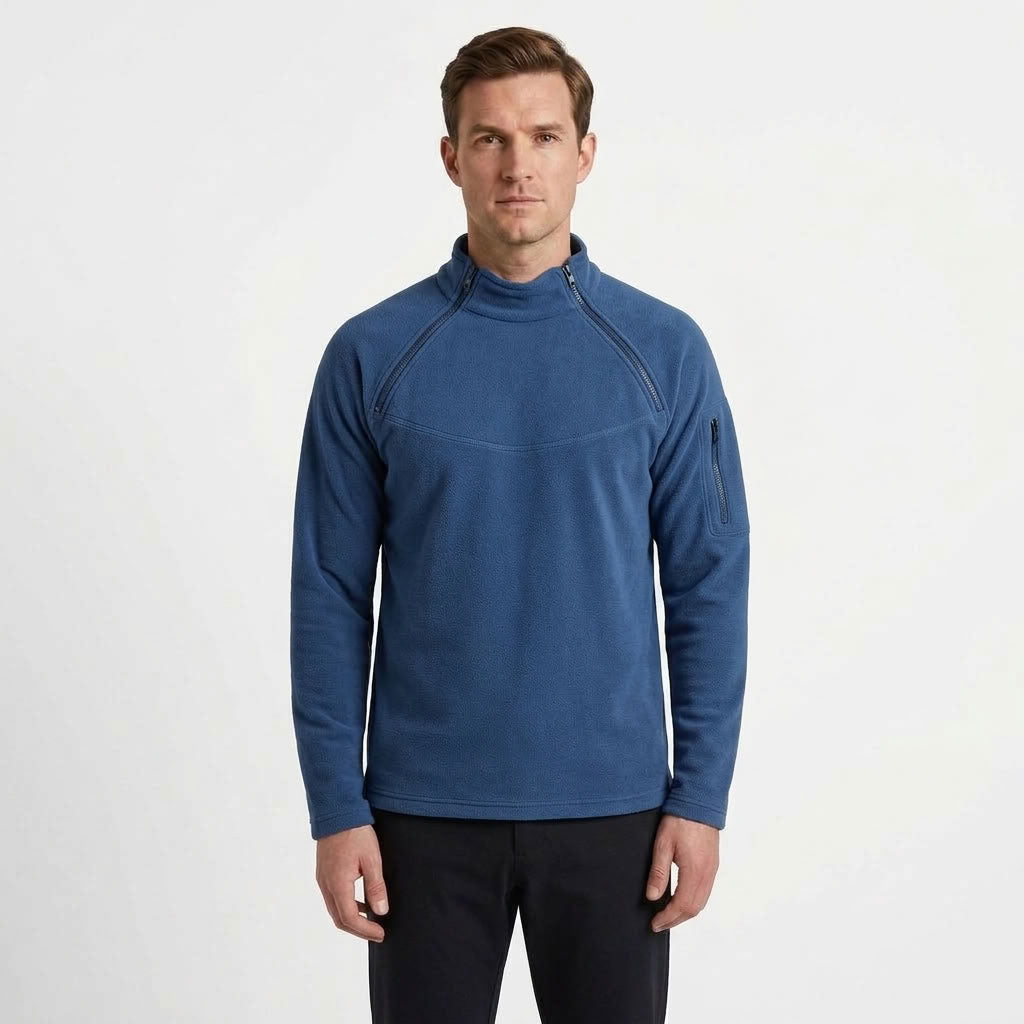 Loose Collar Outdoor Sweater For Men