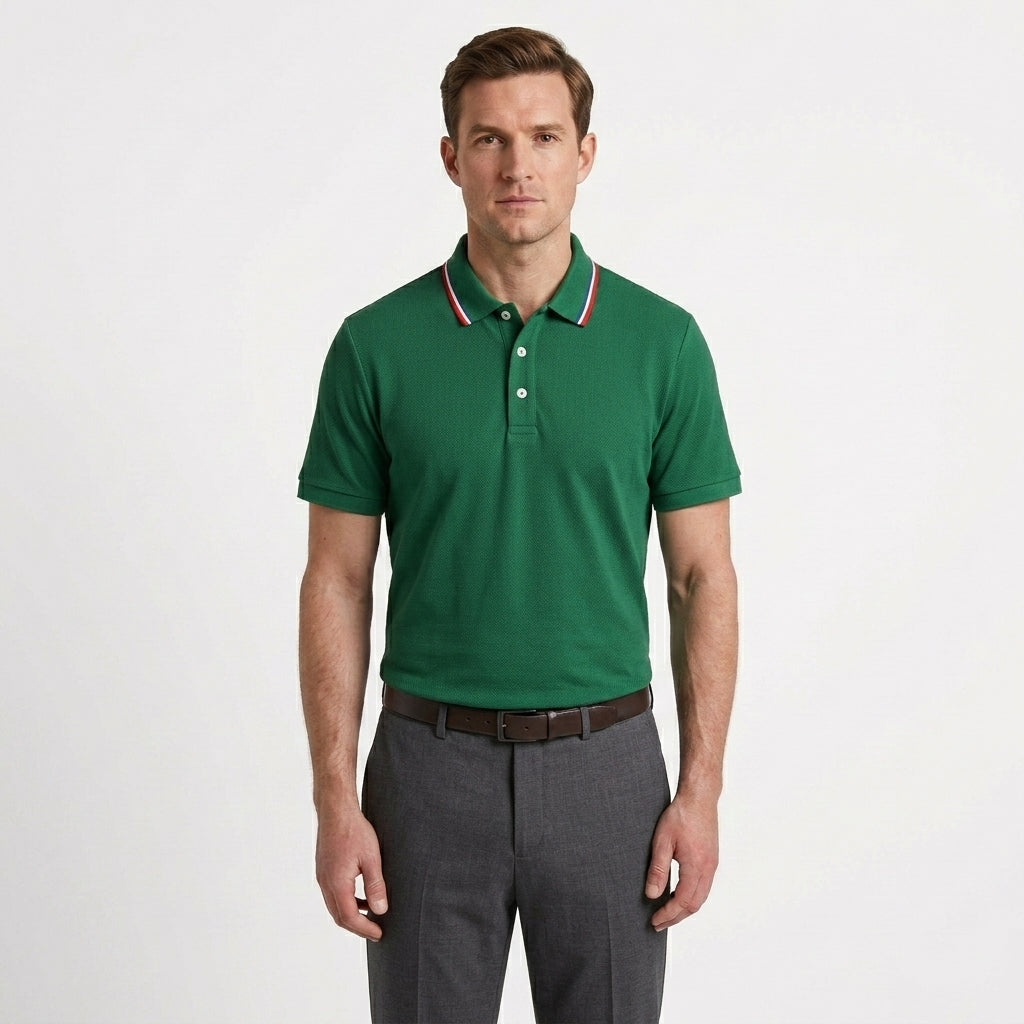 Tailored Lightweight Summer Polo Shirt For Men