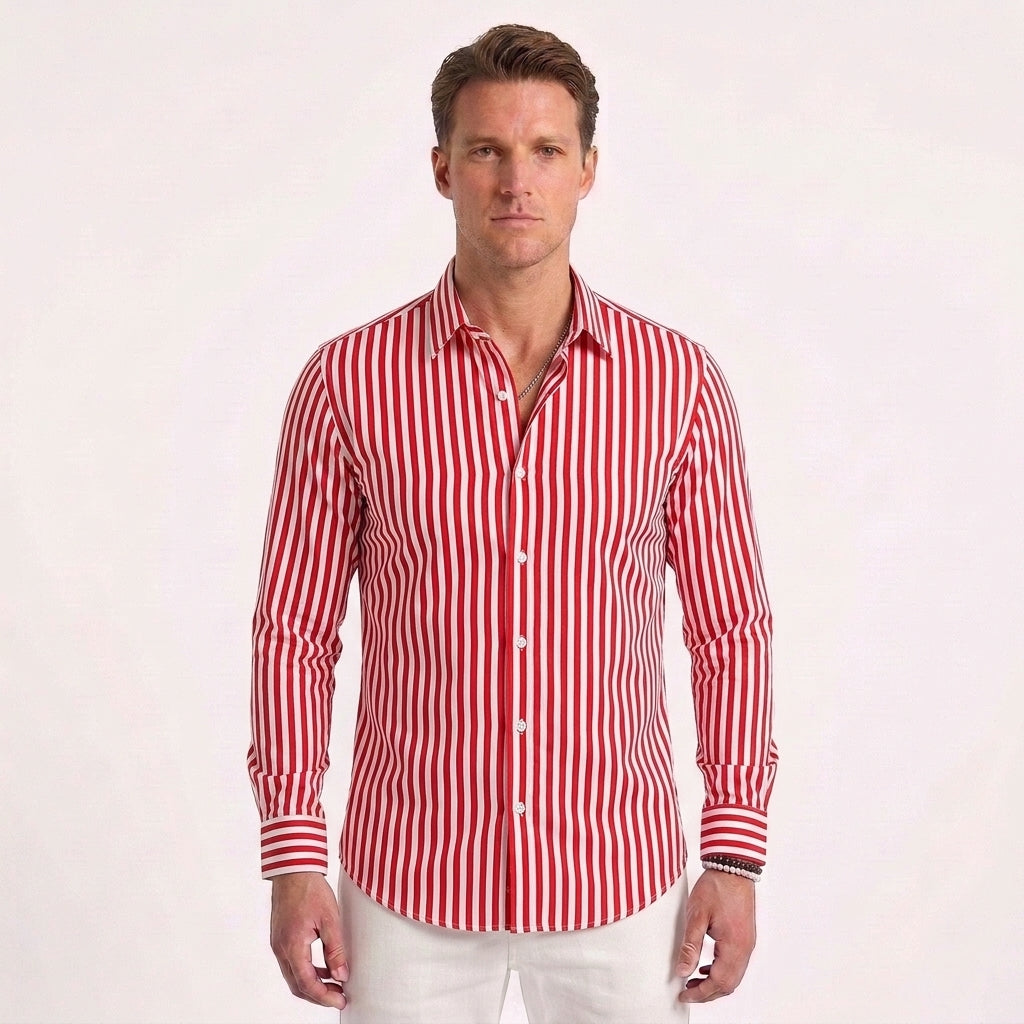 Striped Summer Cotton Shirt For Men