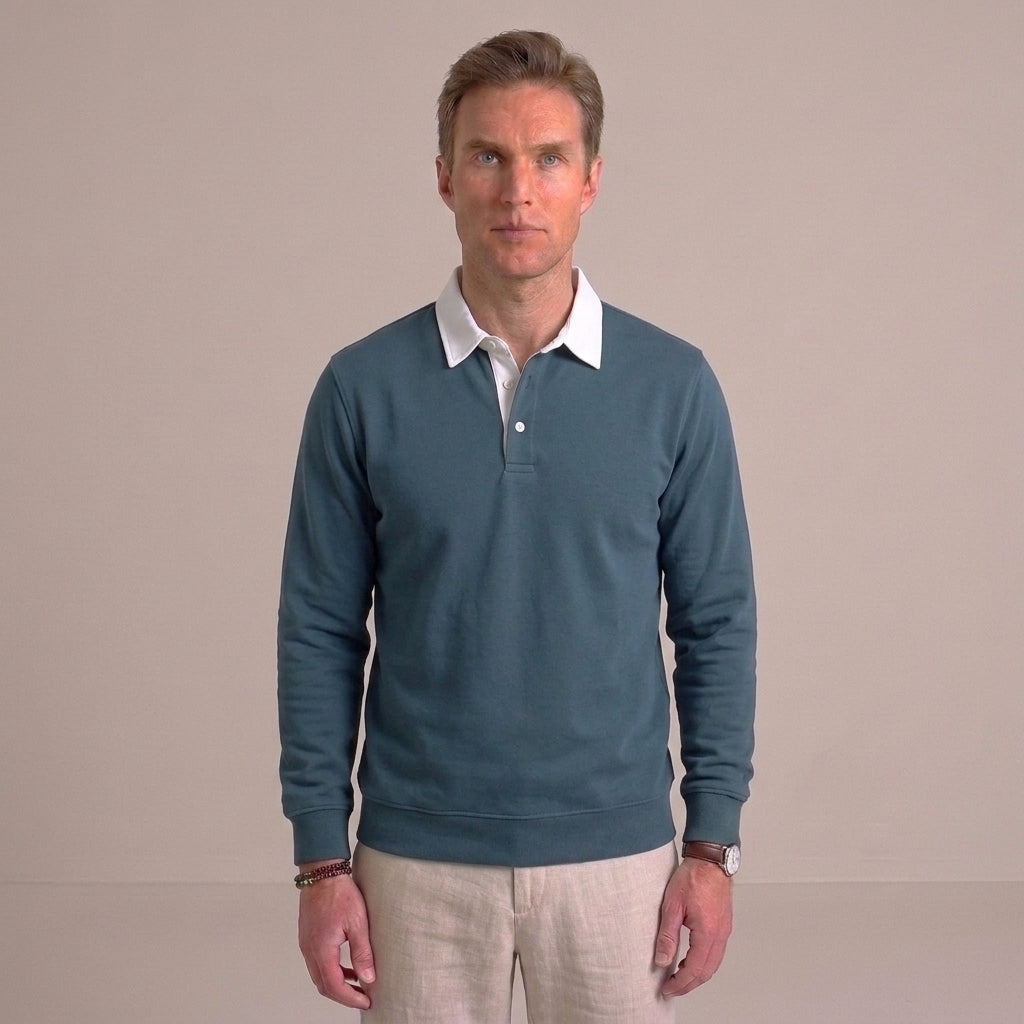 Casual Polo Sweater For Men