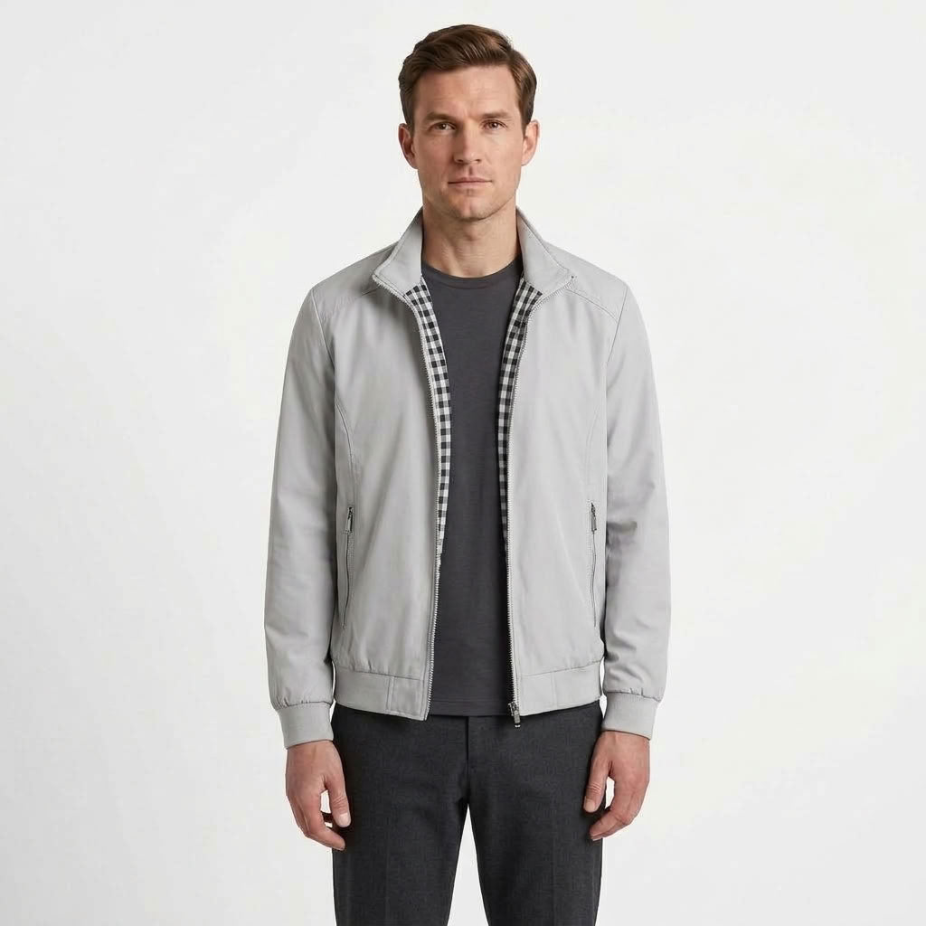 Refined Harrington Bomber Jacket For Men