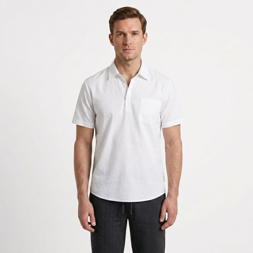 Relaxed Coastal Polo Shirt For Men